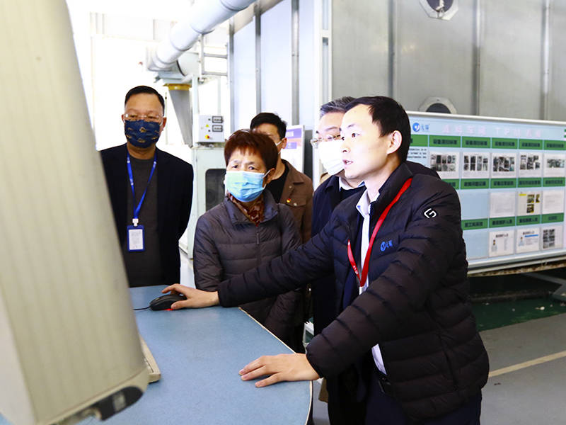 安徽省纺织行业协会到利澳国际注册科技调研走访